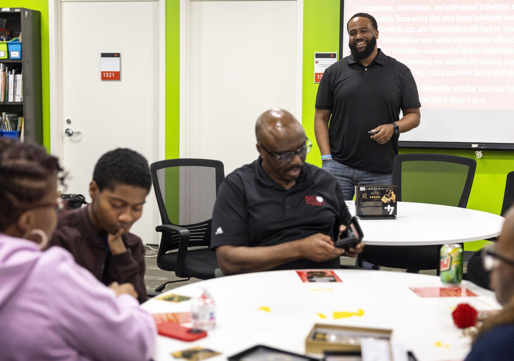 Staff at Southern Illinois University Edwardsville try The Game of Education